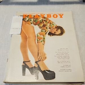 Vintage Playboy Magazine with Colorful Cover September 1972